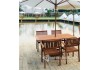 Image of Bộ bàn ghế gỗ xếp cafe nhà hàng quán ăn sân vườn khu dã ngoại BT13