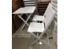 Image of Bộ bàn ghế xếp mini màu trắng SBG1550