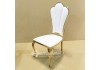 Image of Ghế ăn tân cổ điển, ghế nhà hàng tiệc cưới mạ vàng sang trọng GLM162
