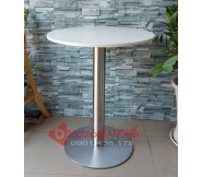 Bàn ăn tròn chân trụ 60cm BLM22