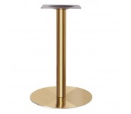 Chân bàn inox trụ tròn mạ vàng CLM8