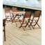 Bộ bàn ghế gỗ xếp cafe nhà hàng quán ăn sân vườn khu dã ngoại BT14