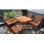 Bộ bàn ghế xếp gỗ cho quán cafe, sân thượng, khu dã ngoại ngoài trời BT10