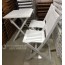 Bộ bàn ghế xếp mini màu trắng SBG1550