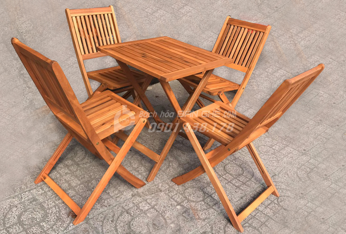 Bộ bàn ghế gỗ xếp mini SBG900