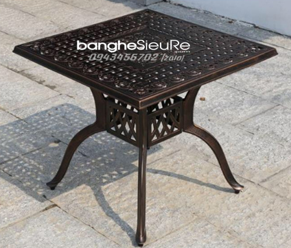 Bàn sân vườn nhôm đúc sơn tĩnh điện GSV04