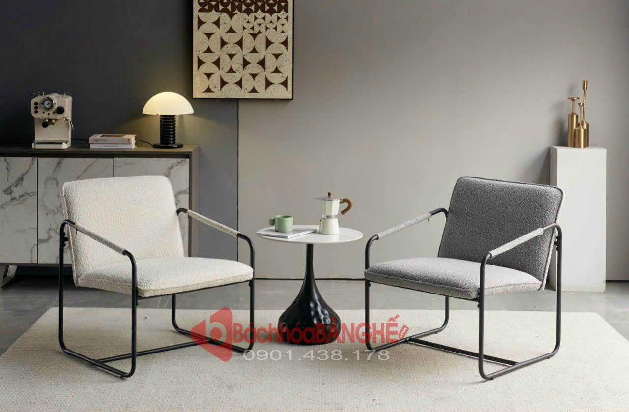Ghế sofa đơn vải sherpa thư giãn đọc sách tiếp khách GM06